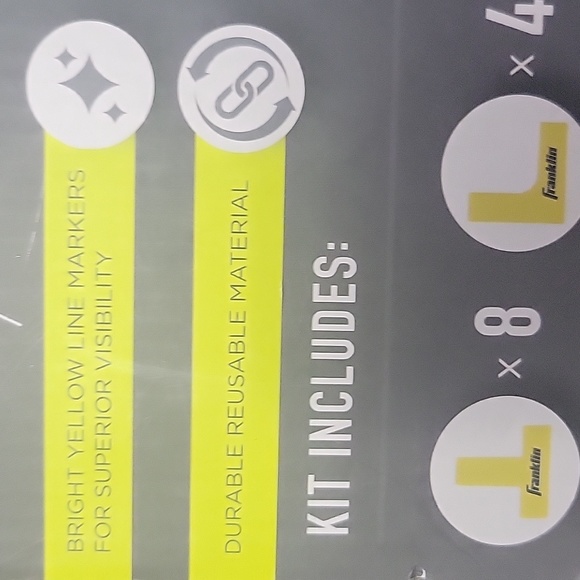 Franklin Sports Pickleball Court Marker Kit - Yellow - Picture 3 of 5